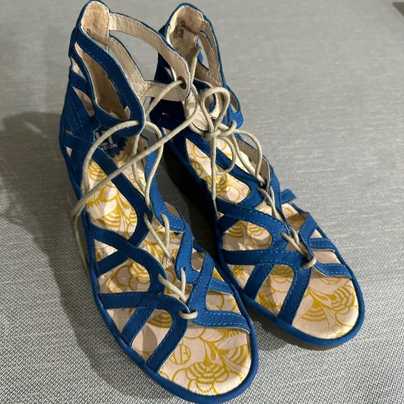 Fly London Wedge Sandals Size 39 - Picture 5 of 6